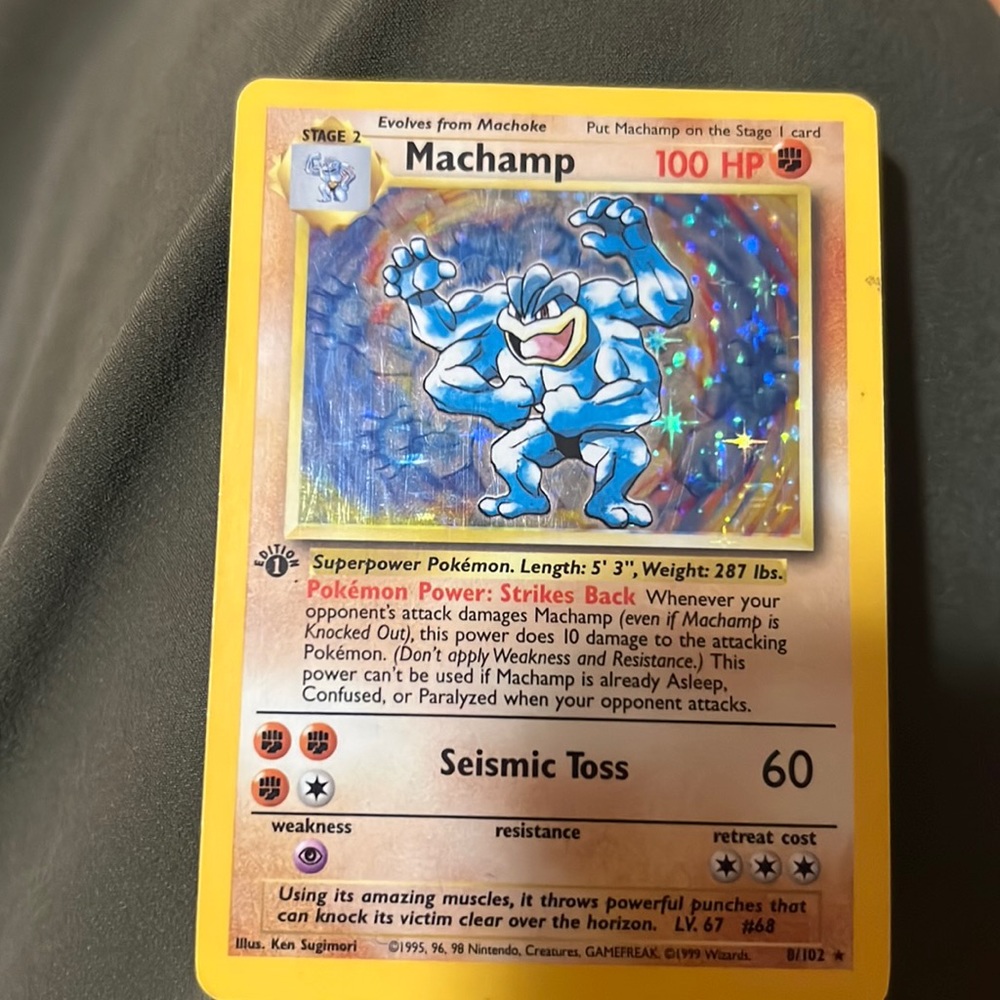 Machamp 1st edition holographic